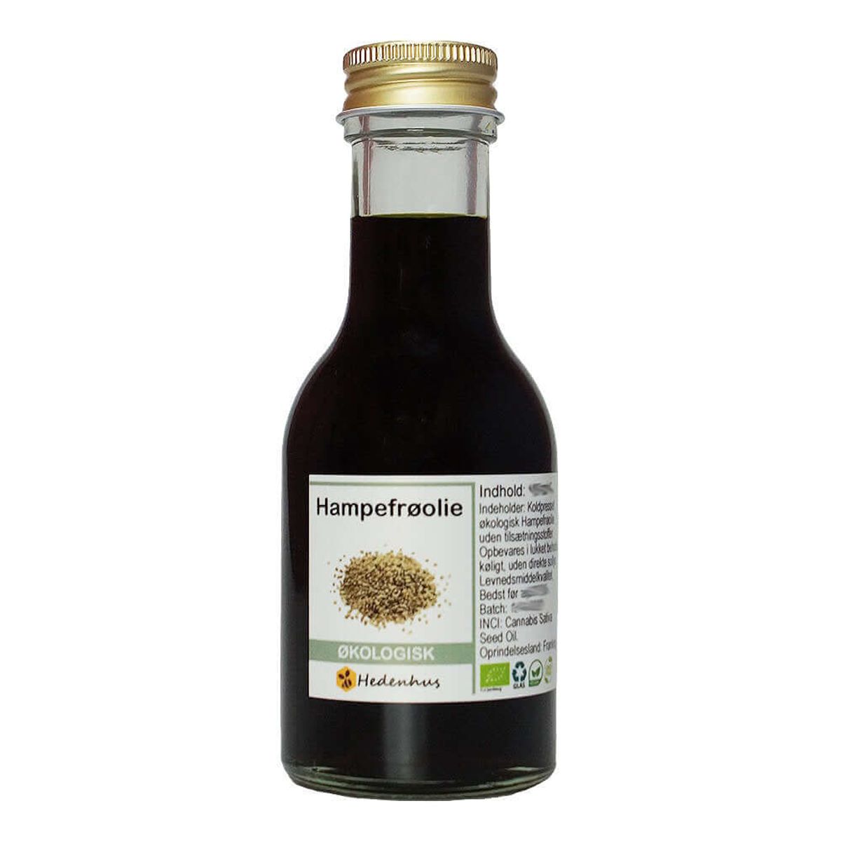 Hampefrøolie - Jomfru - Økologisk - 100 ml