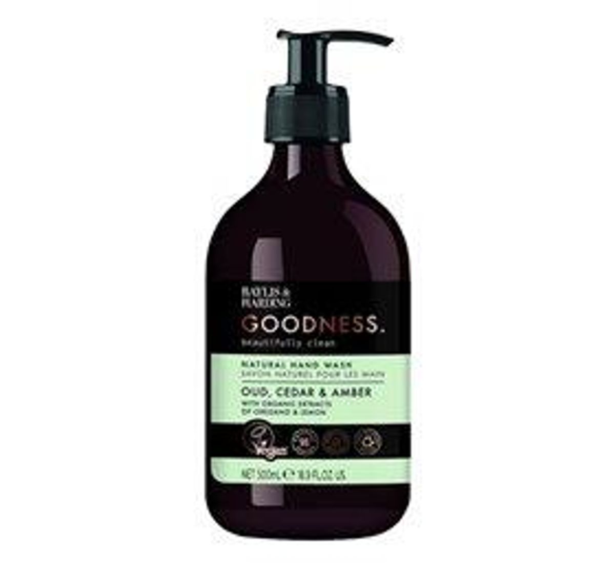 Hand Wash oud, cedar & amber Baylis & Harding Goodness - 500 ml