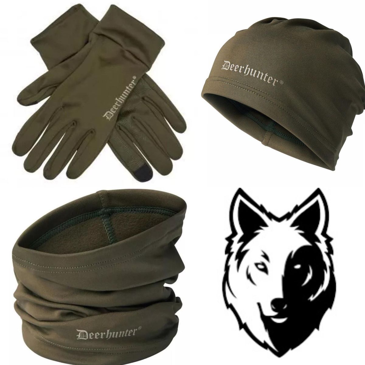 Handsker tilbud med halsedisse | Rusky Silent Pakketilbud - Deerhunter - XL