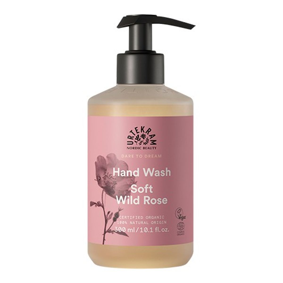 Handsæbe Soft Wild Rose - 300 ml - Urtekram