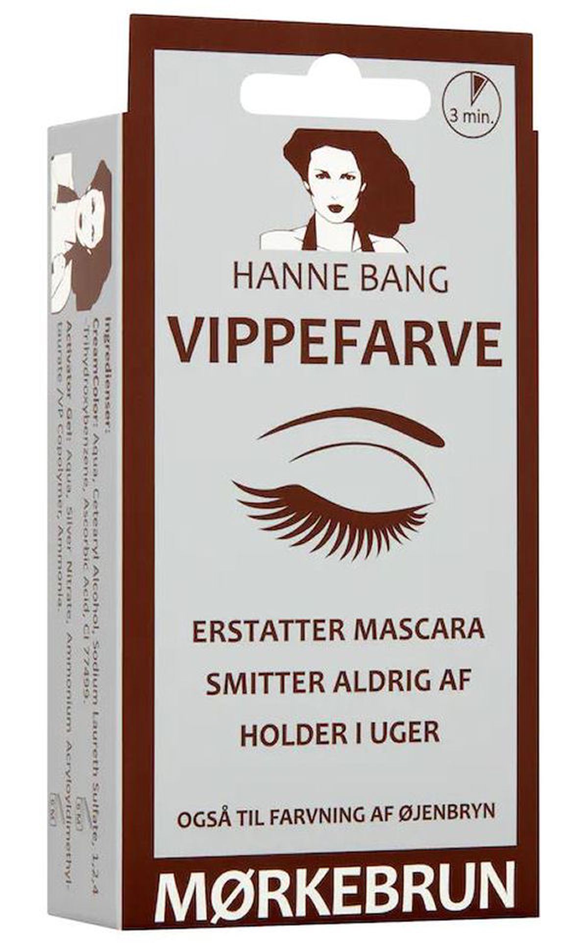 Hanne bang vippefarve mørkebrun