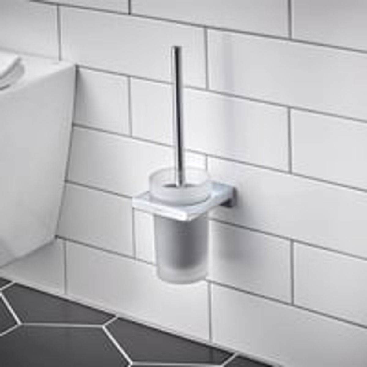 HansGrohe AddStoris toiletbrste, krom