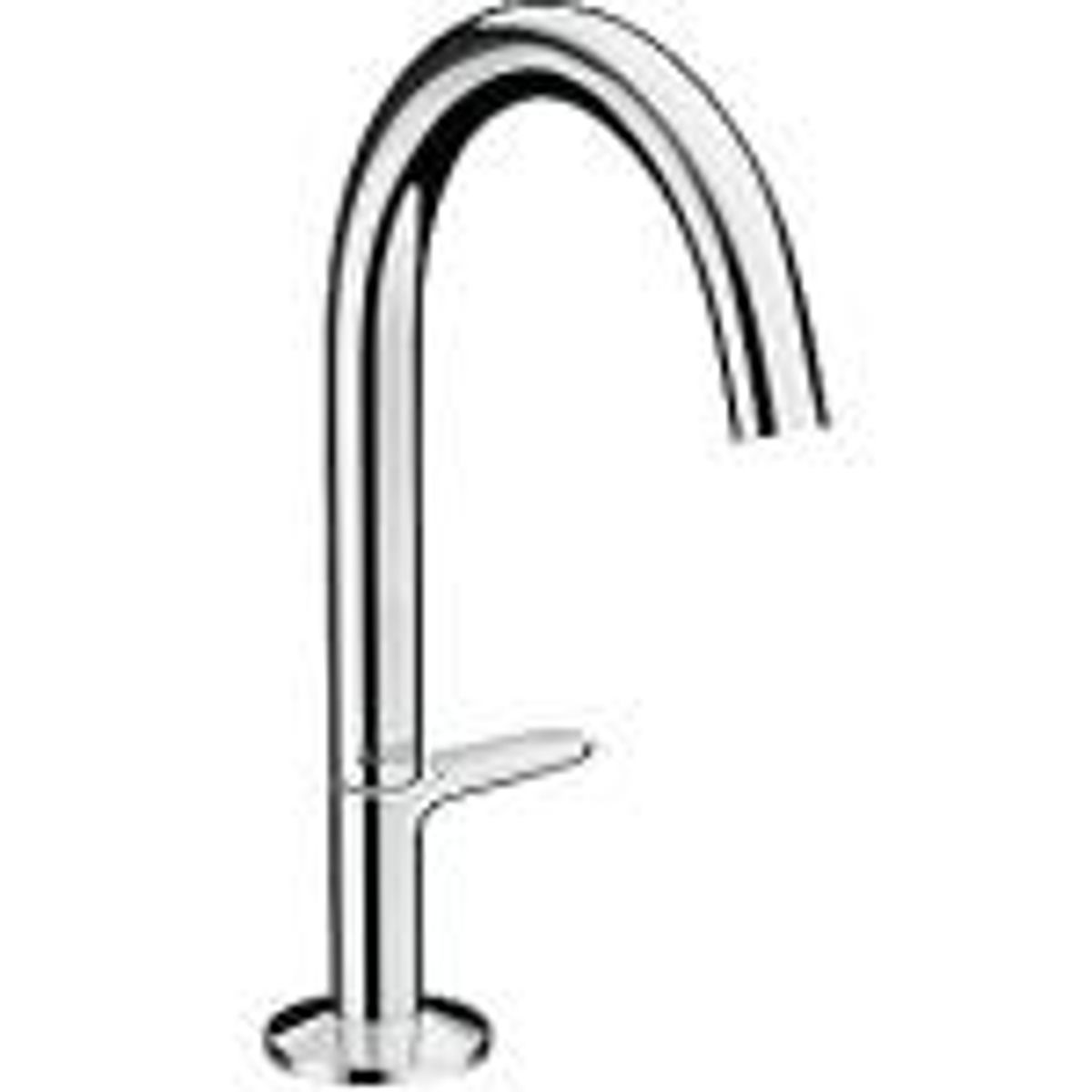 hansgrohe AXOR One håndvaskarmatur 140mm tud med push-open, forkromet