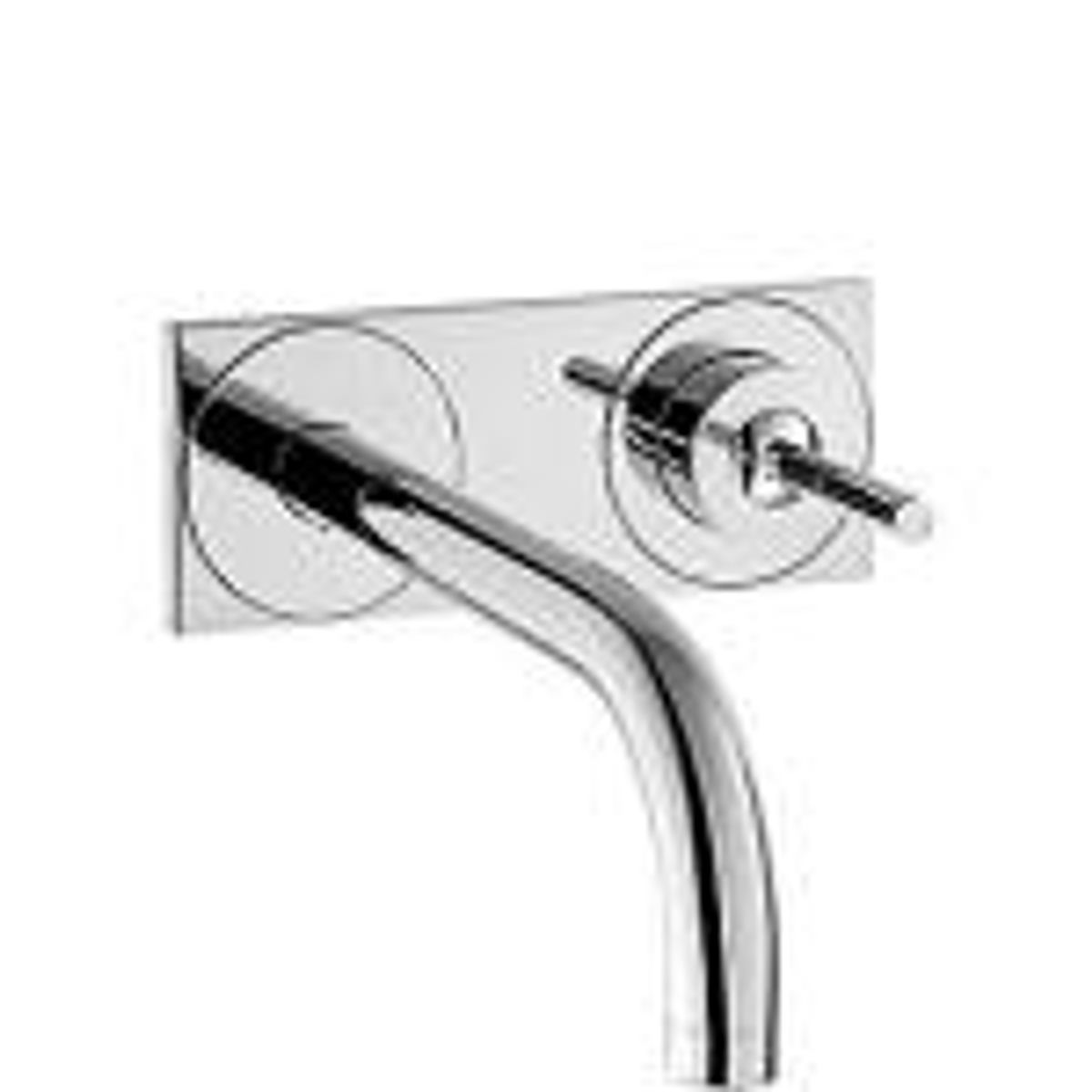 Hansgrohe AXOR Uno 2-huls håndvaskarmatur til væg, 225 mm tud