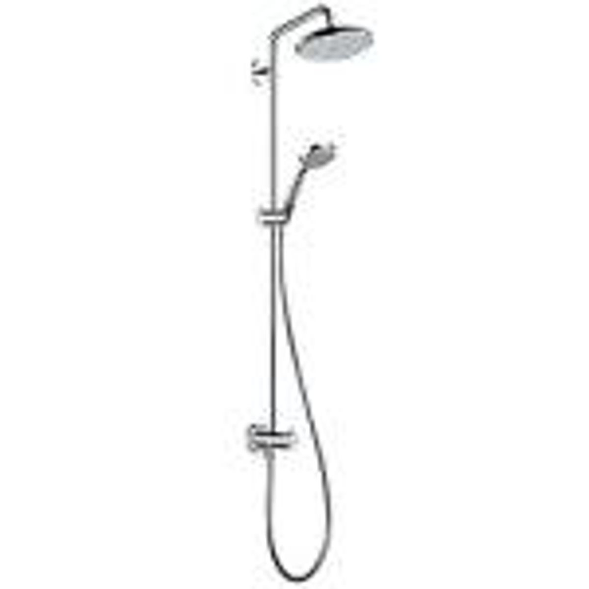 hansgrohe Croma showerpipe Ø220mm. renovering. Krom