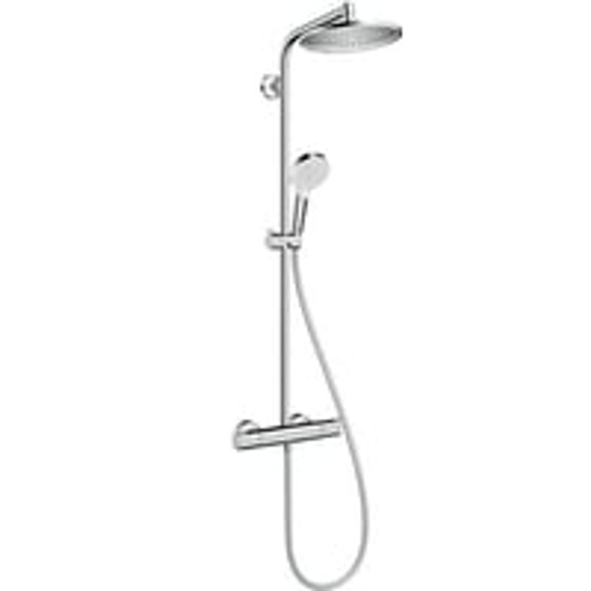 Hansgrohe Crometta S 240 Showerpipe brusest, EcoSmart, krom, 240 mm