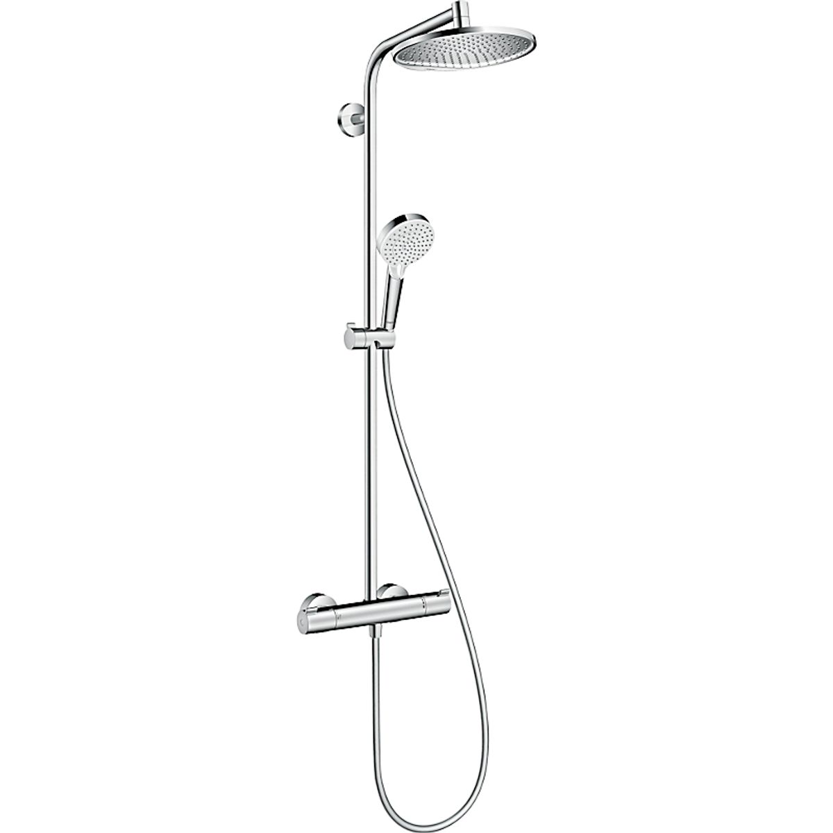 hansgrohe Crometta S 240 showerpipe. Krom