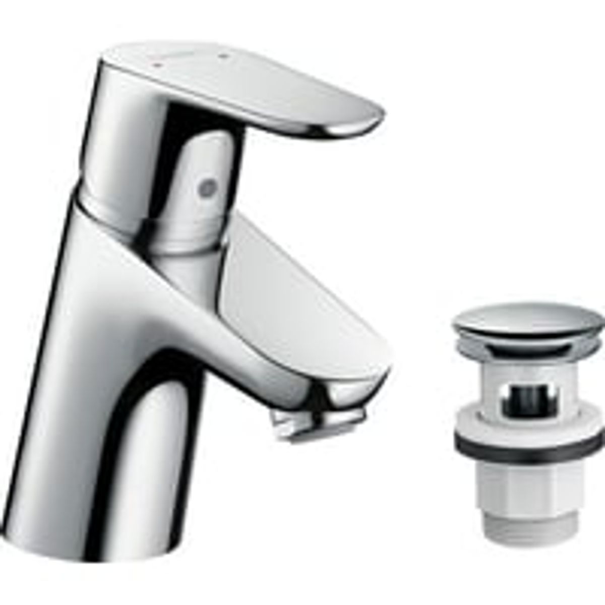 Hansgrohe Focus 70 1-grebs hndvaskarmatur med push-open bundventil, krom