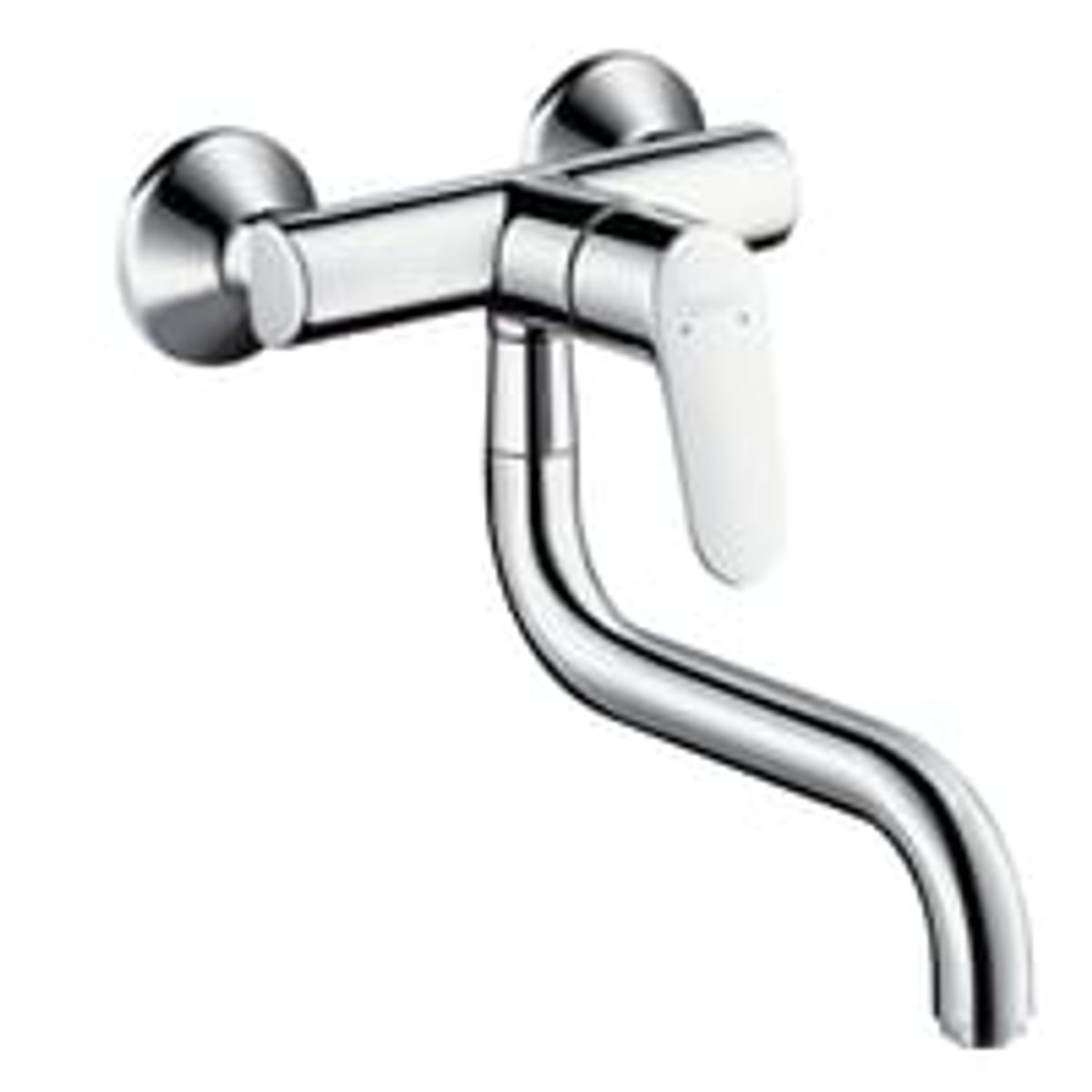 Hansgrohe Focus E2 vgmonteret kkkenarmatur, L-tud, 1-grebs, Krom