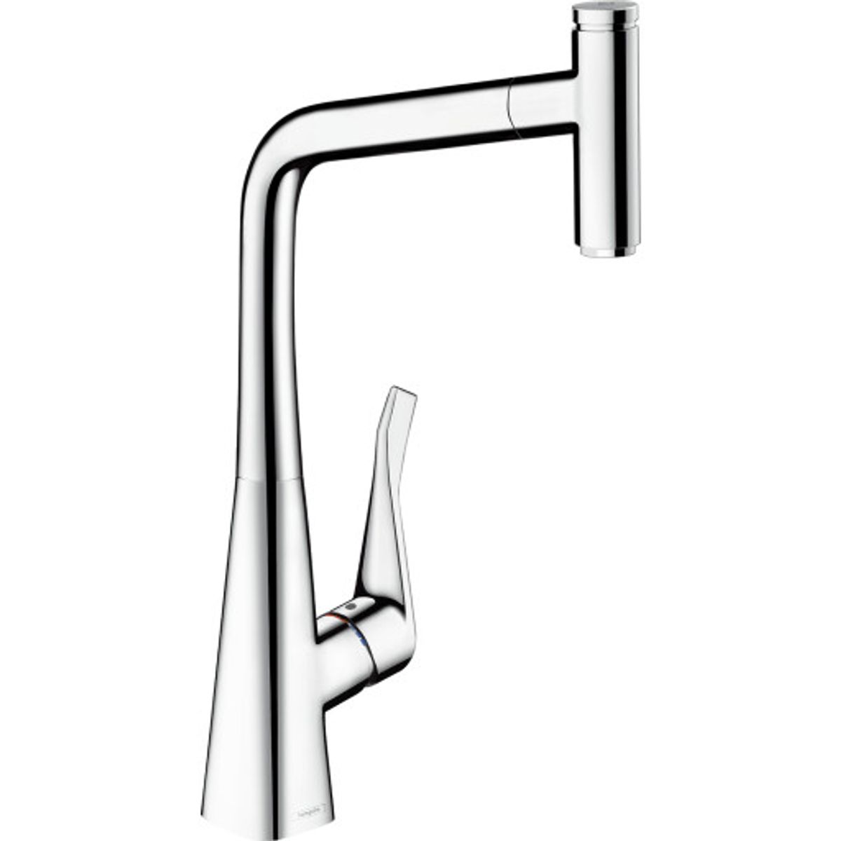 Hansgrohe Metris M71 Select 320 køkkenarmatur, udtrækstud, stål