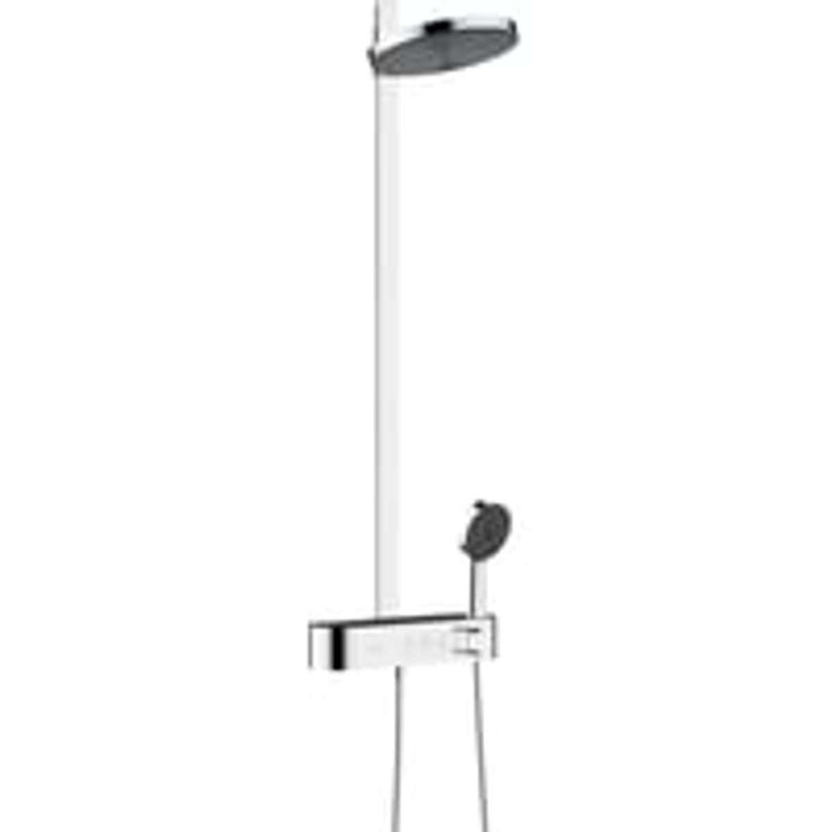 Hansgrohe Pulsify S 260 Showerpipe, 2jet, EcoSmart, ShowerTablet Select 400, krom