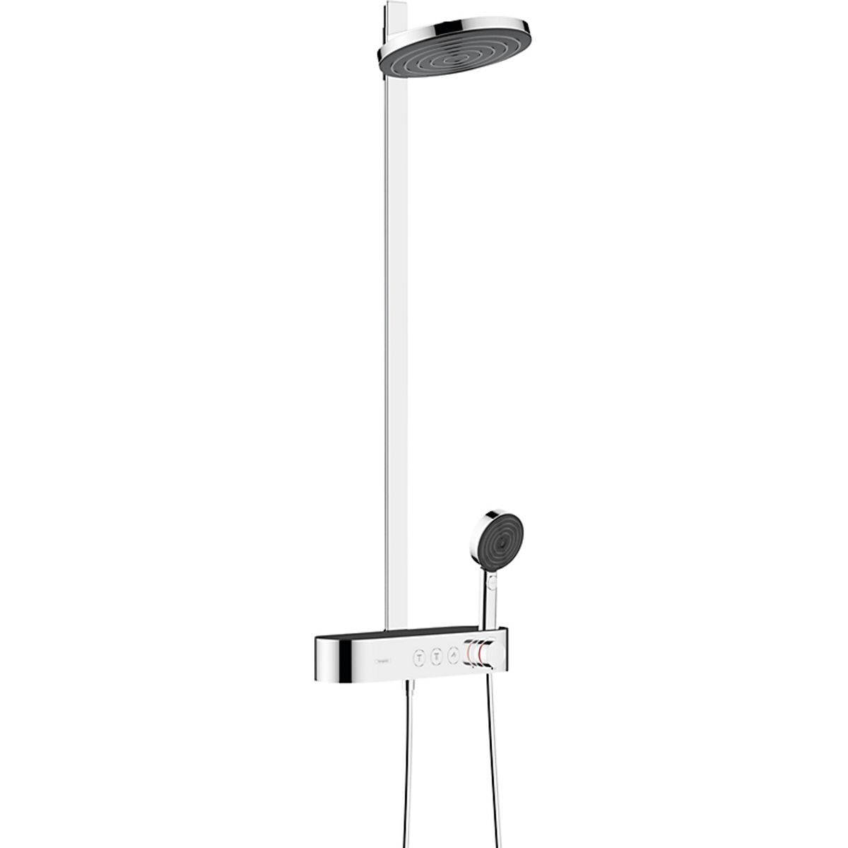 hansgrohe Pulsify S Showerpipe 260 2jet EcoSmart med ShowerTablet Select 400, Krom