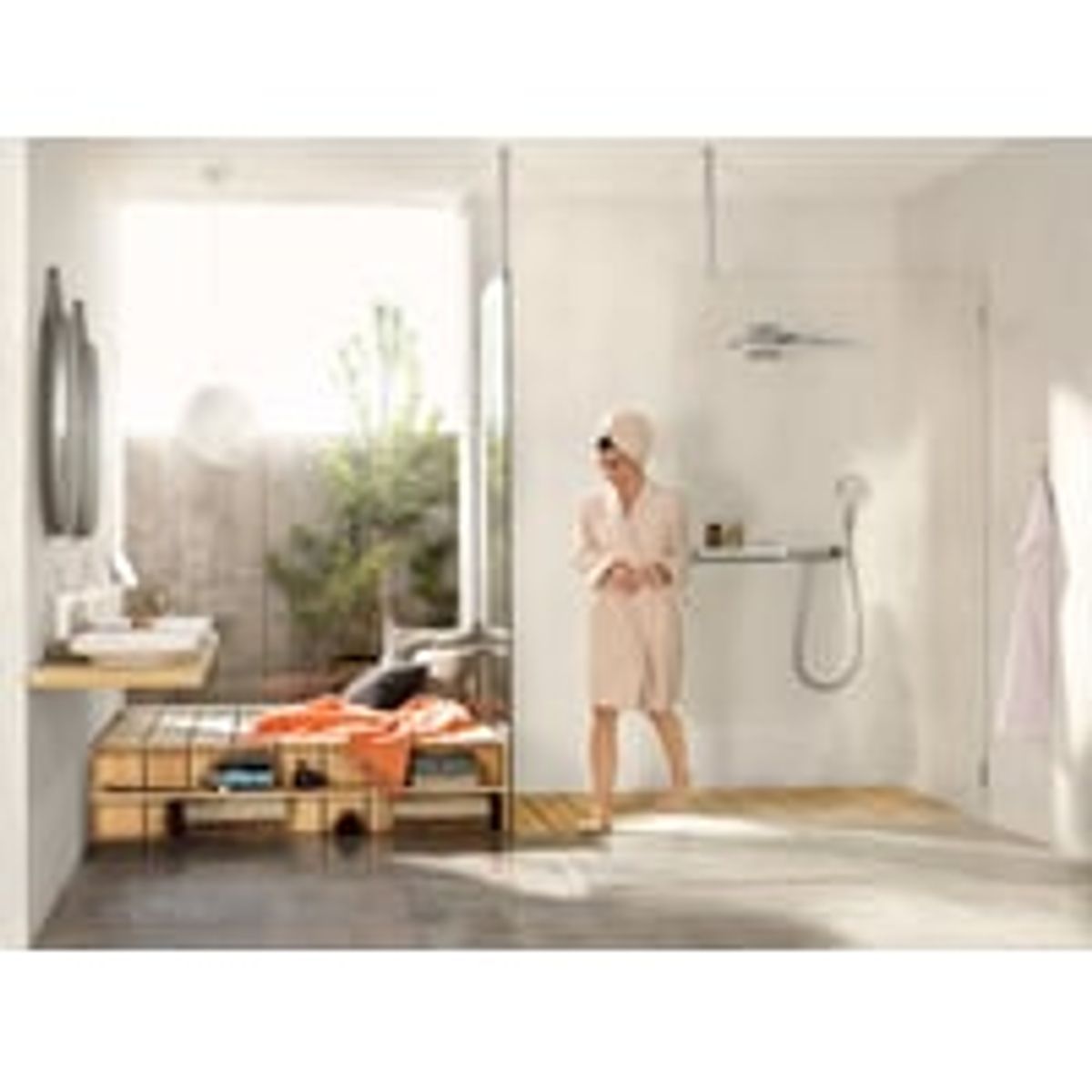 Hansgrohe Raindance Select S 120 hndbruser, EcoSmart, 3 jet, krom