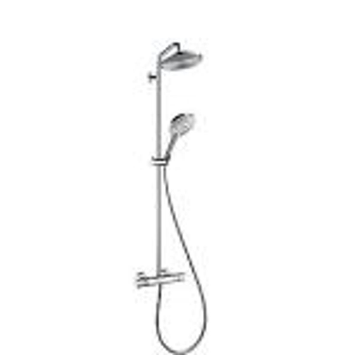 hansgrohe Raindance Select S 240 1jet showerpipe EcoSmart. Krom