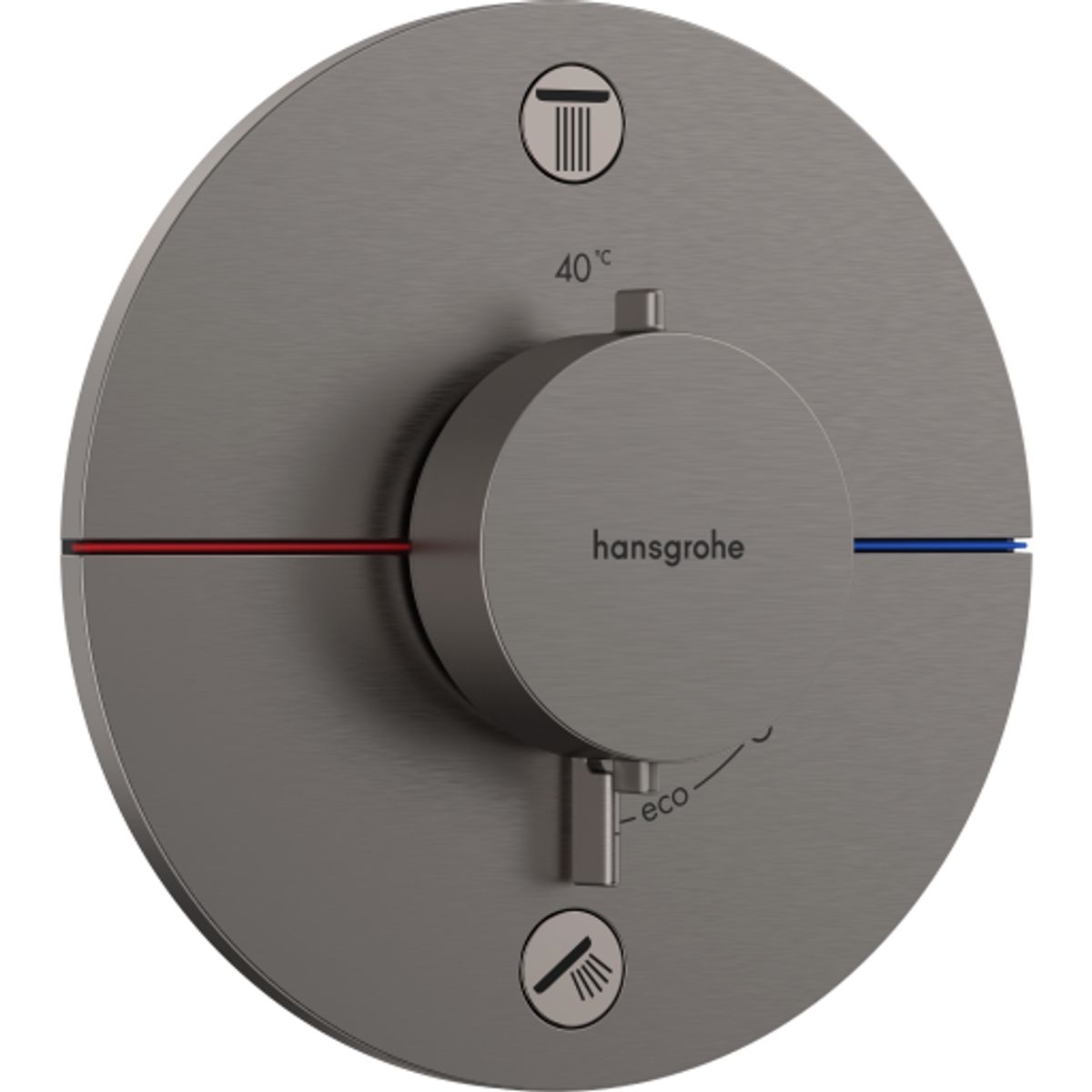 Hansgrohe ShowerSelect Comfort S brusearmatur, sort krom