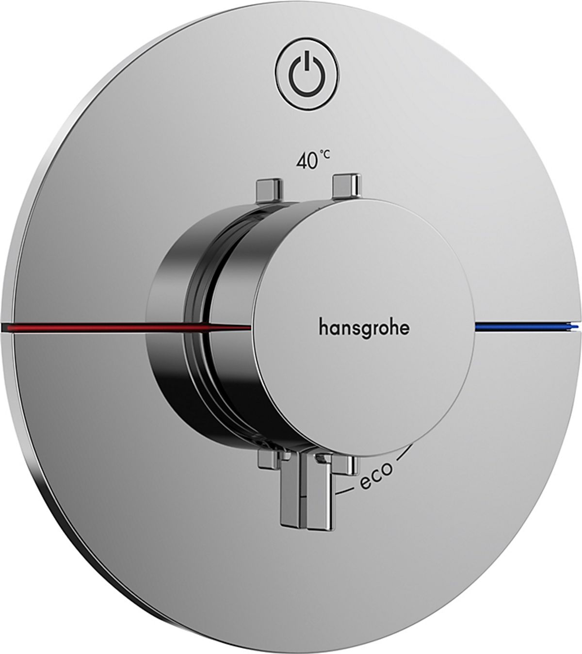 hansgrohe ShowerSelect Comfort S termostat til indbygning med afspærring til 1 udtag. Krom