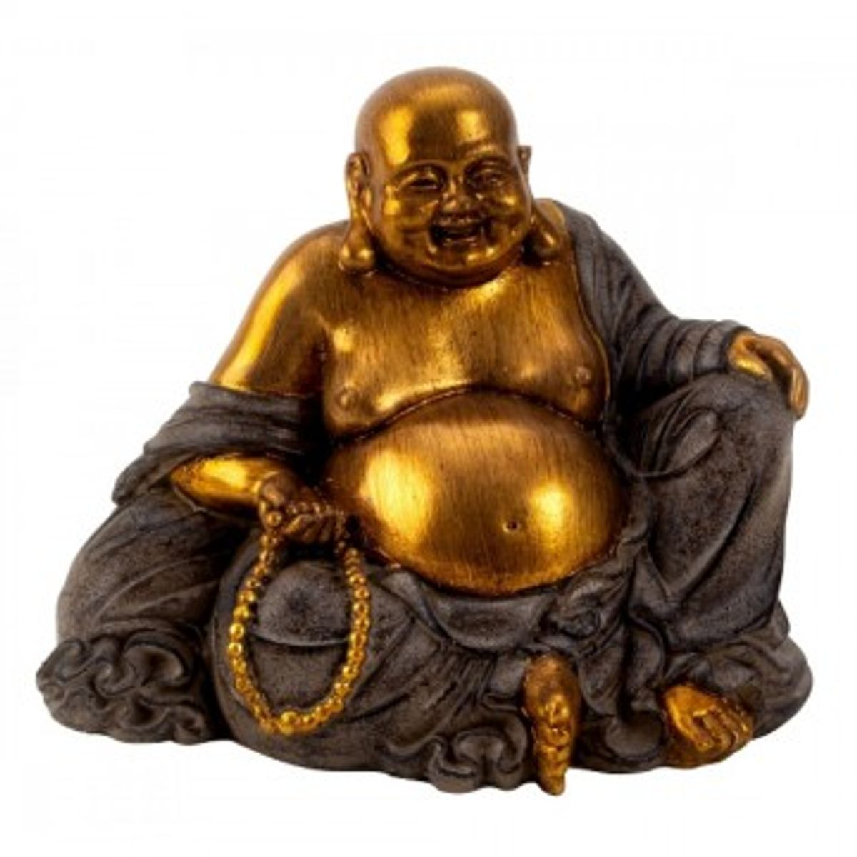 Happy Buddha 17 cm - Buddha statuer generelt - GodKarmaShop