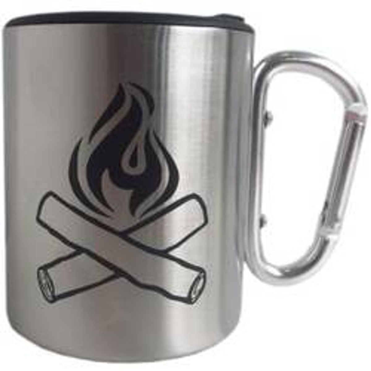 Happy Camper Mug Silver