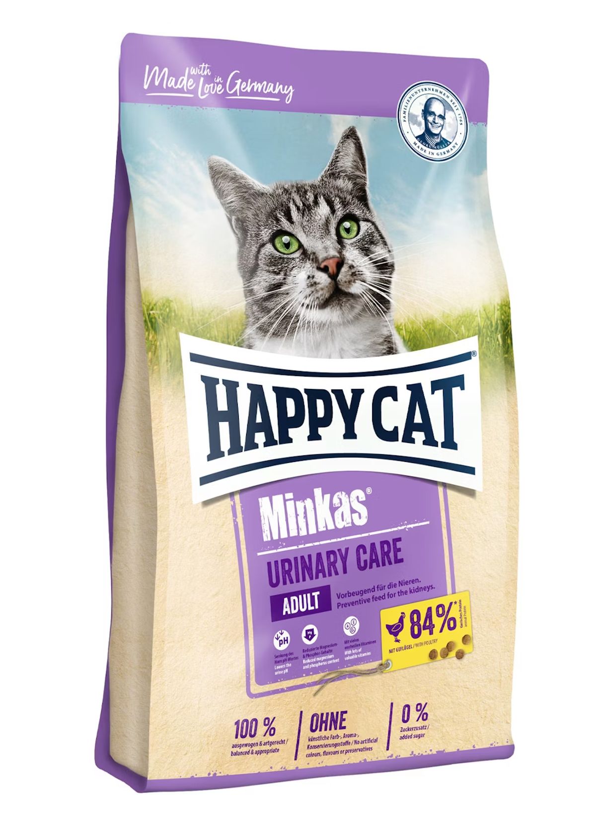 Happy dog og Cat - Happy Cat Minkas Urinary Care Fjerkræ 1,5kg - Kattefoder