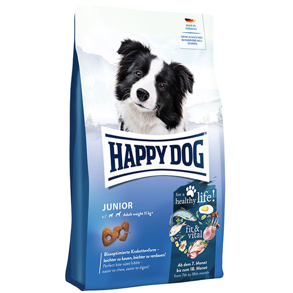 Happy dog og Cat - Happy Dog Supreme fit & vital Junior 10kg, til hvalpe - Hundefoder