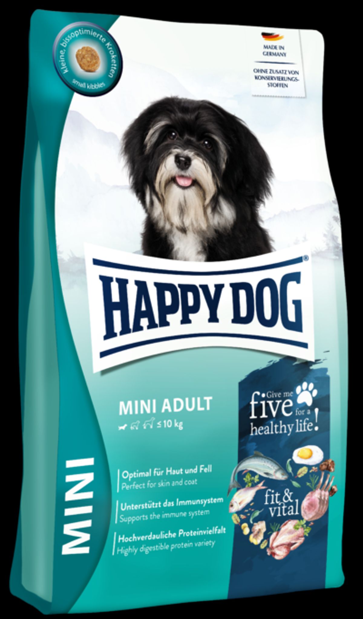 Happy dog og Cat - Happy Dog Supreme Mini Adult 4kg, til hunde 0-10kg - Hundefoder