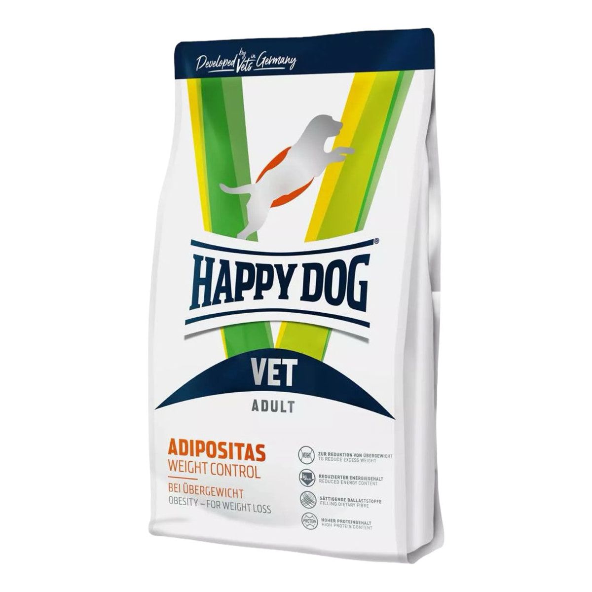 Happy dog og Cat - Happy Dog Vet Adipositas Vægtkontrol 1kg-12kg - 12kg - Hundefoder