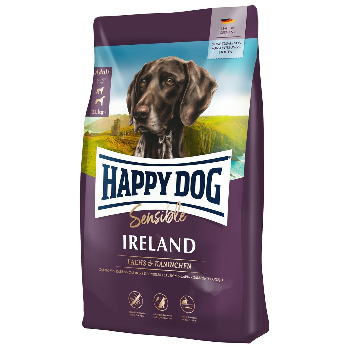 Happy Dog Supreme Sensible Irland 11Kg, Laks og Kanin