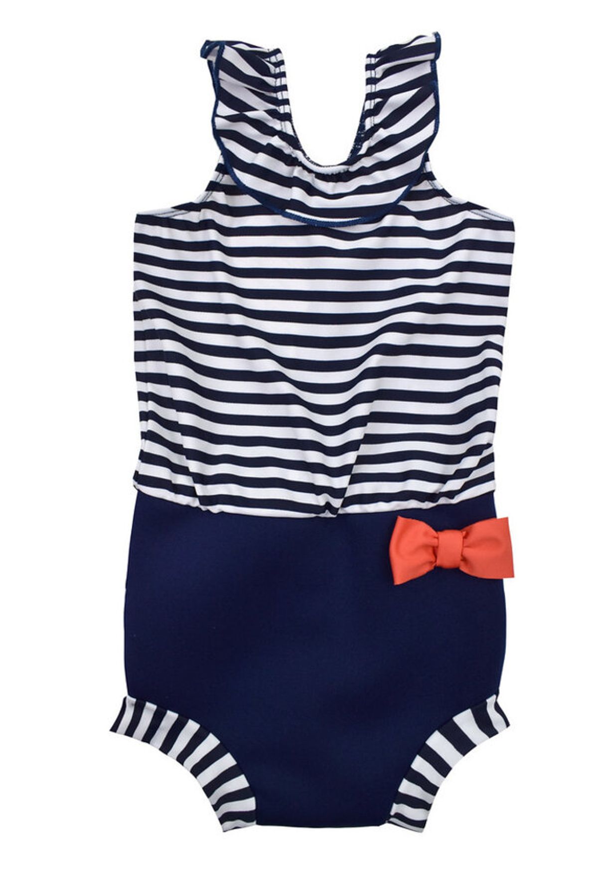 Happy nappy costume - Navy stripe - 2-3 ÅR