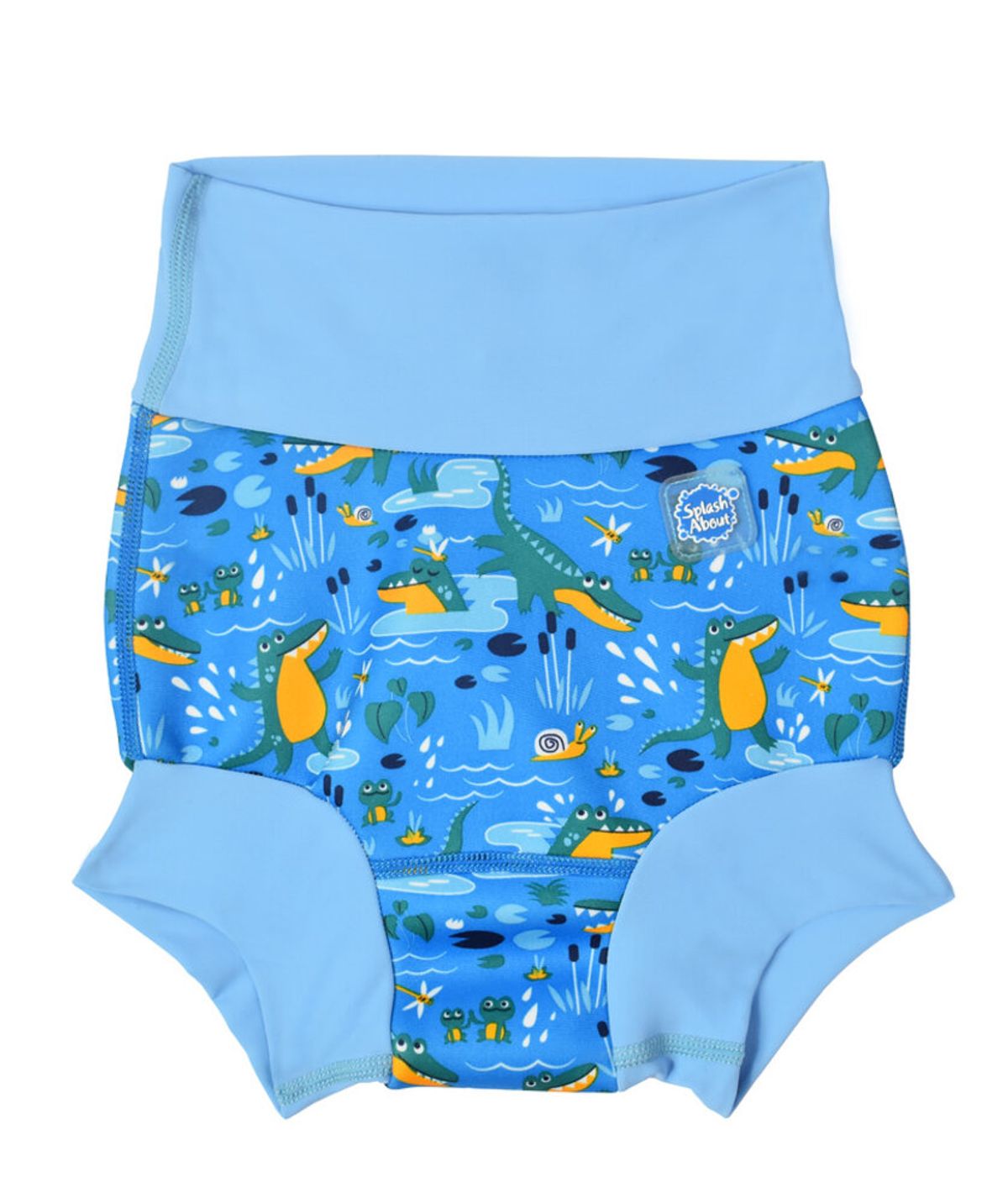 Happy nappy - Crocodile swamp blue - 0-3 MDR.