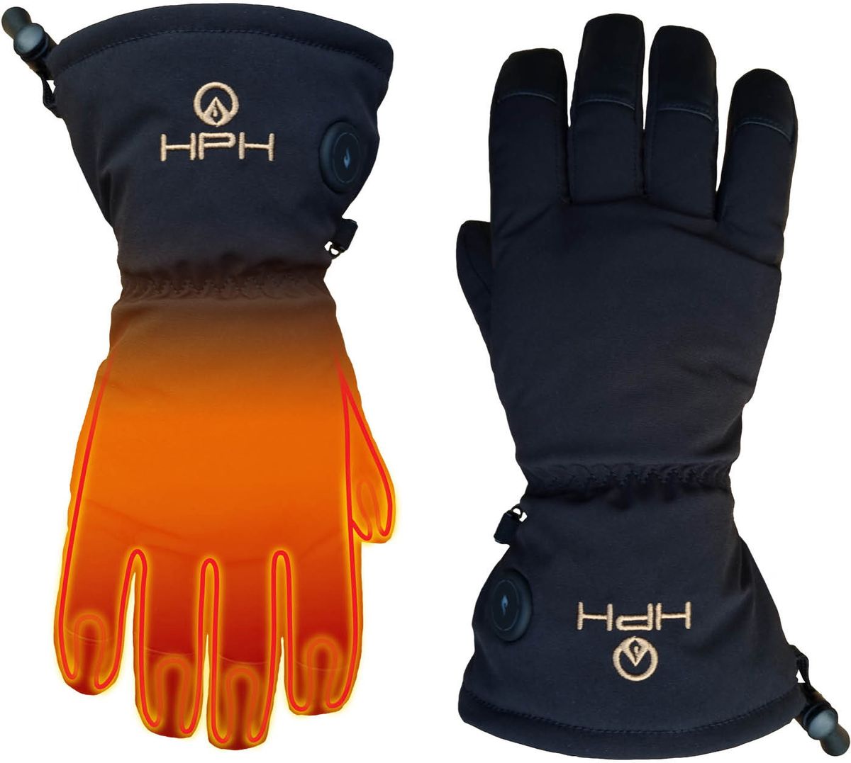 Happyhot Fingerhandske med varme - Hafjell m. Elvarme