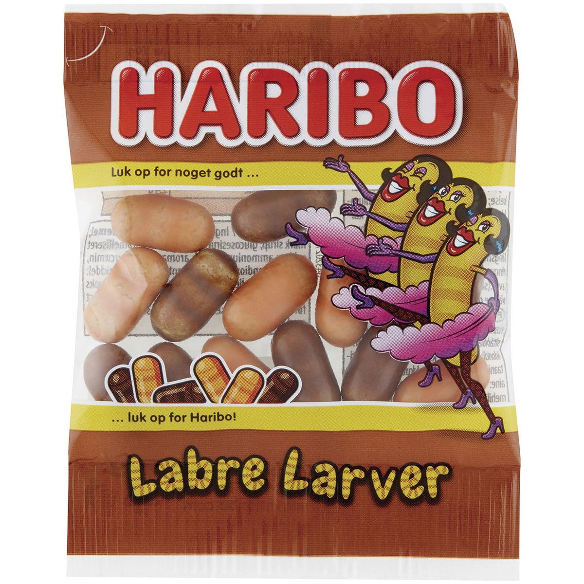 Haribo Labre Larver 10g 100stk