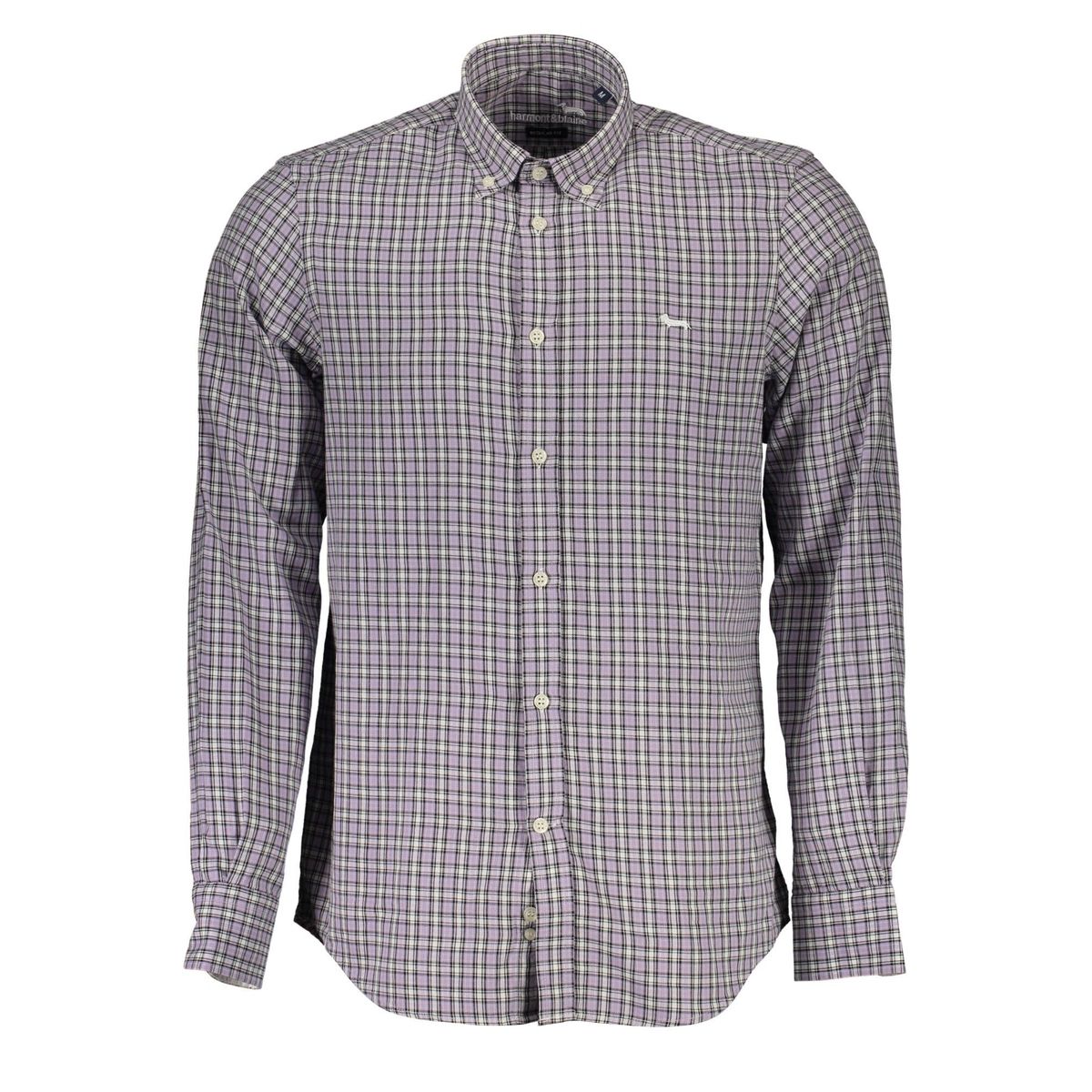 Harmont & Blaine Elegant Purple Cotton Long Sleeve Shirt