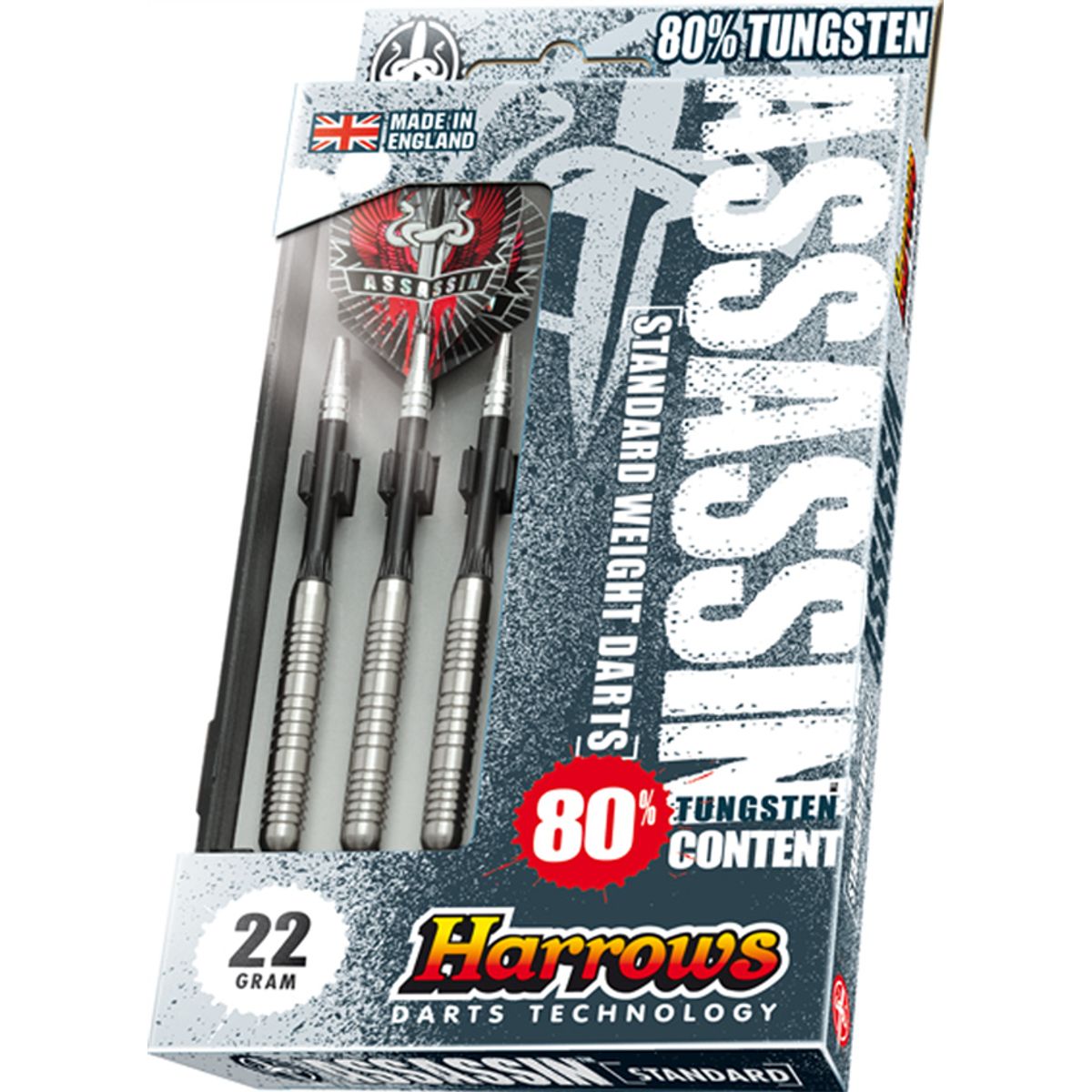 Harrows Assassin 80% Tungsten Steeltip Dartpile 20g