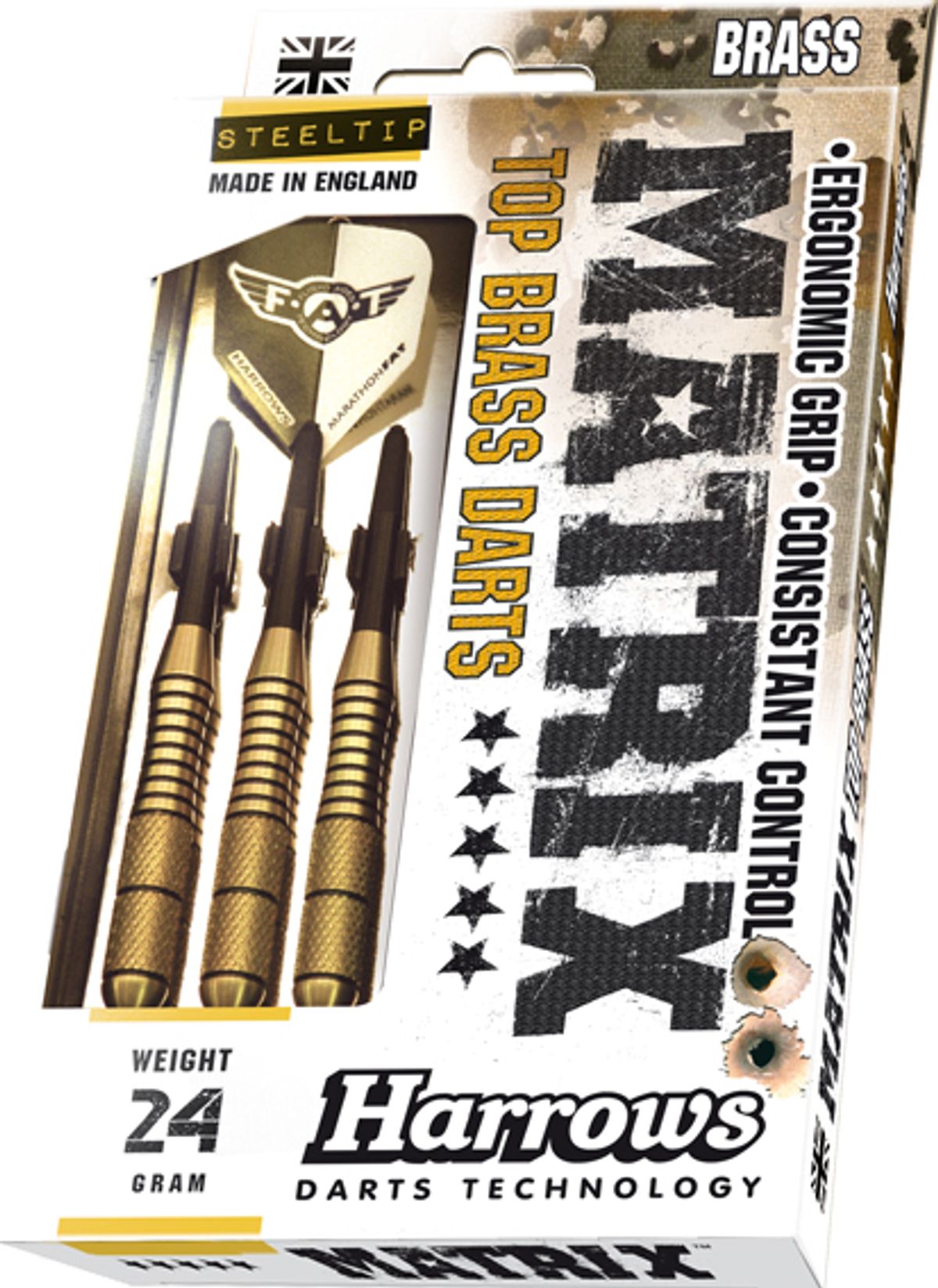 Harrows Matrix Brass Steeltip Dartpile 22g