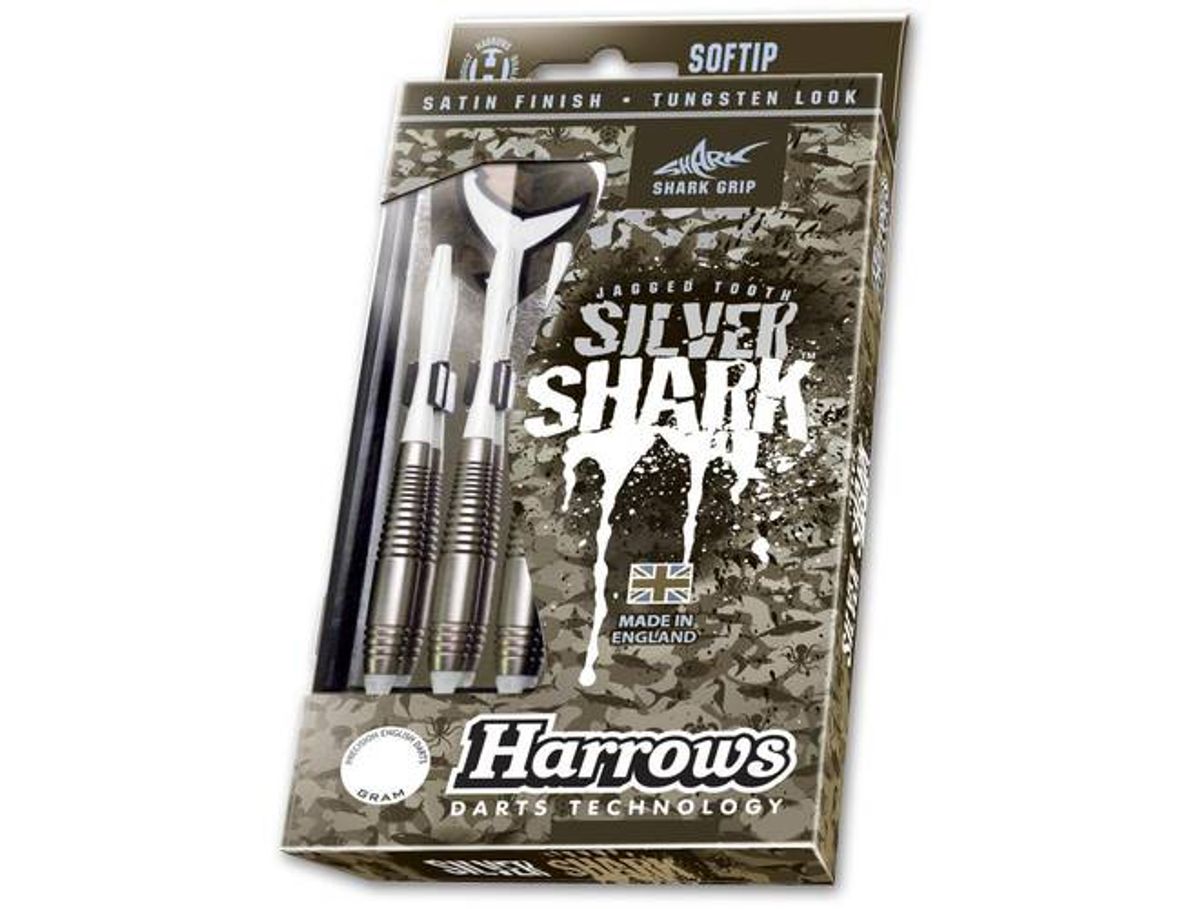 Harrows Silver Shark Softtip Dartpile 18g