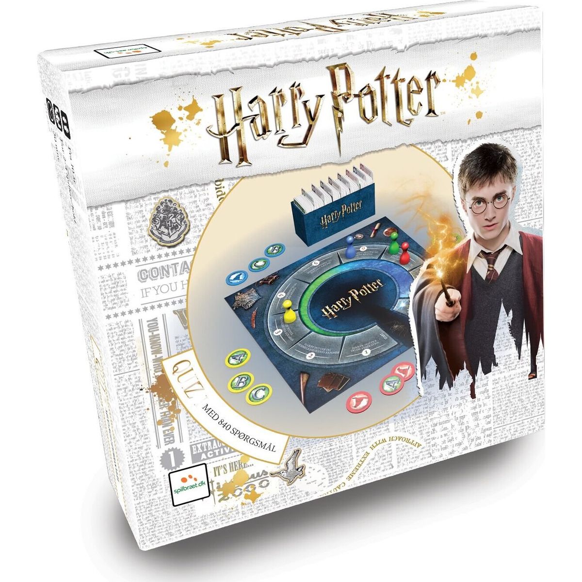 Harry Potter Quiz - Brætspil På Dansk - 840 Spørgsmål