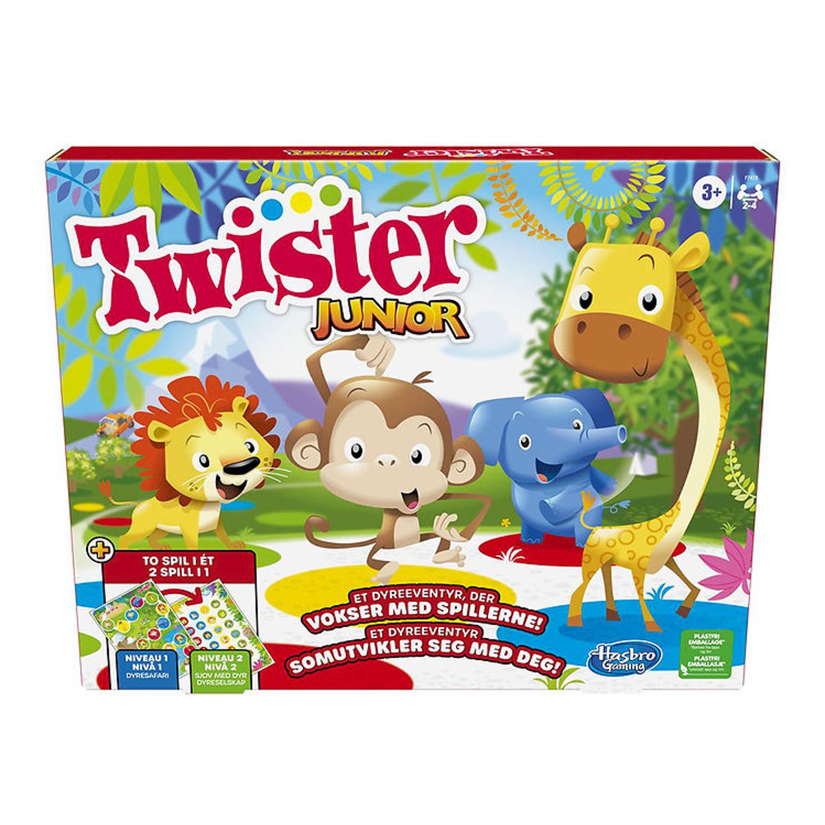 Hasbro Spil - Twister Junior - 2-i-1