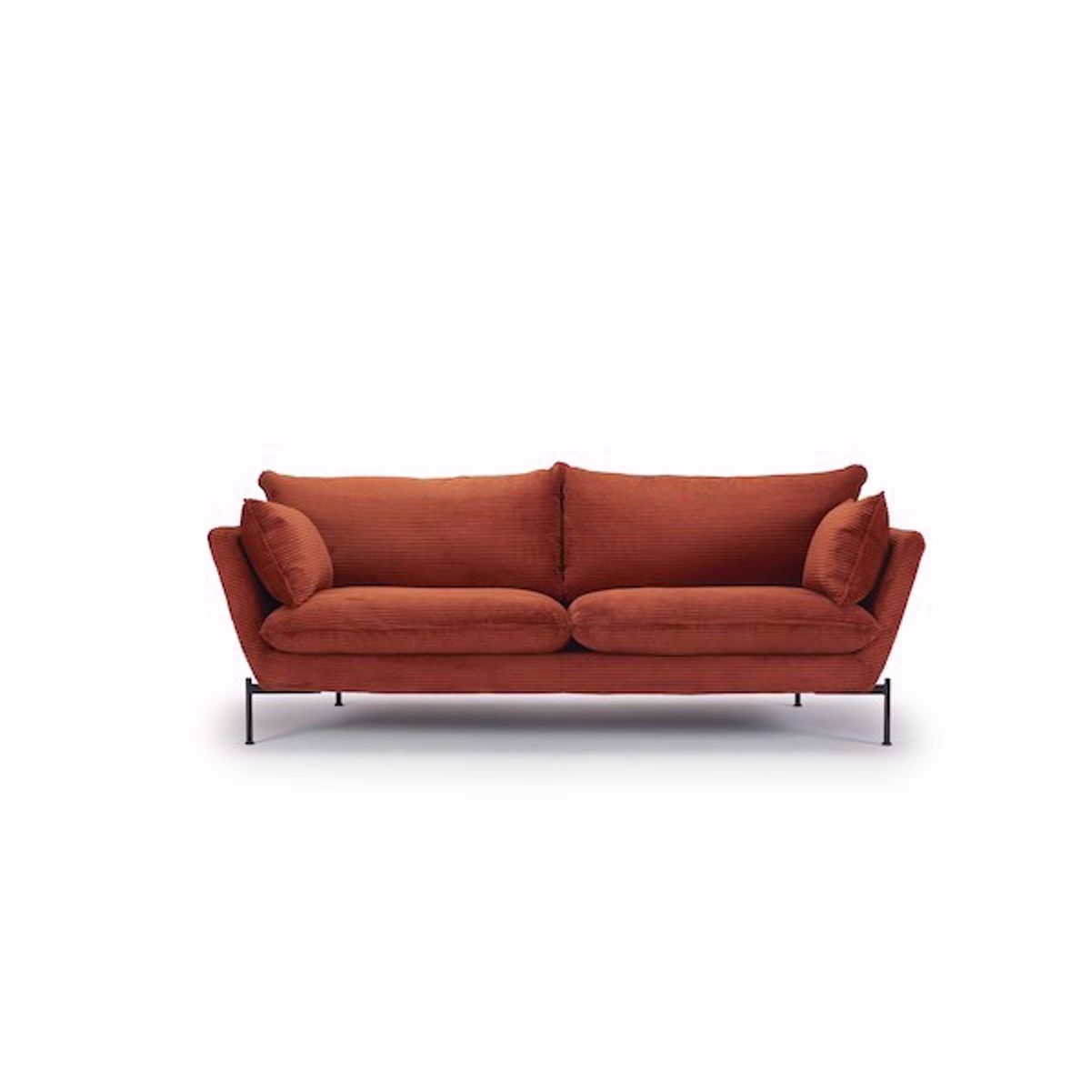 Haslev sofa | 3. personers orange sofa