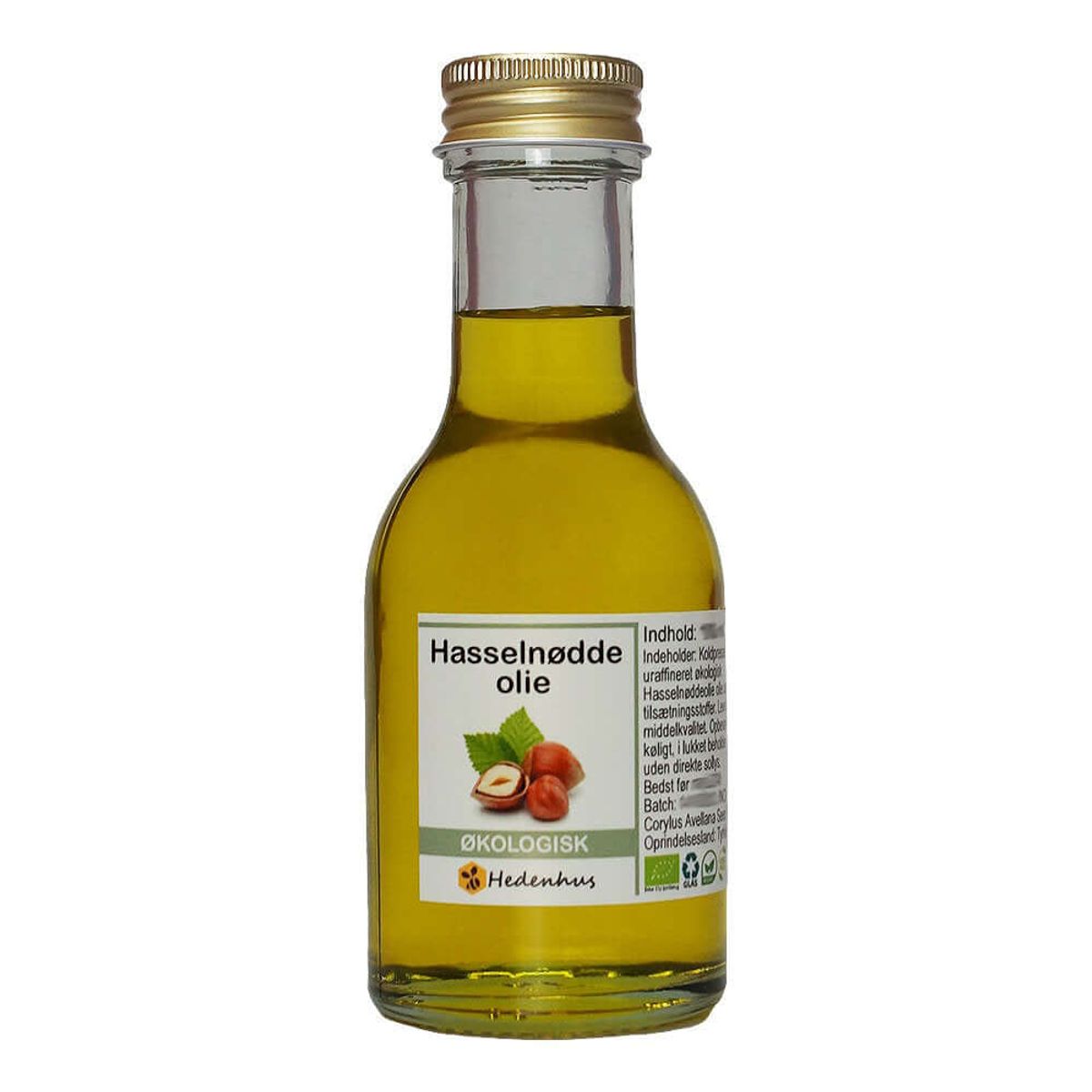 Hasselnøddeolie - Økologisk - 250 ml