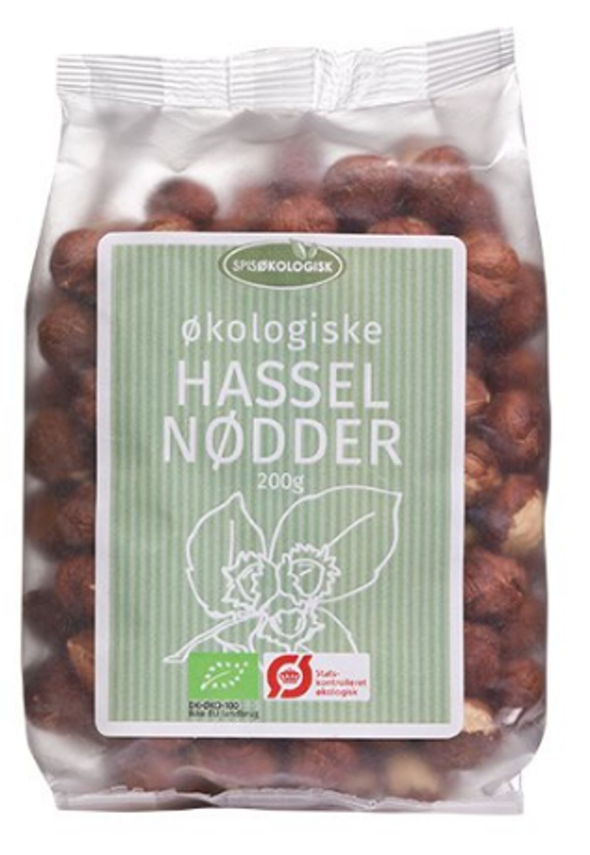 Hasselnødder Ø Spis Økologisk, 200g