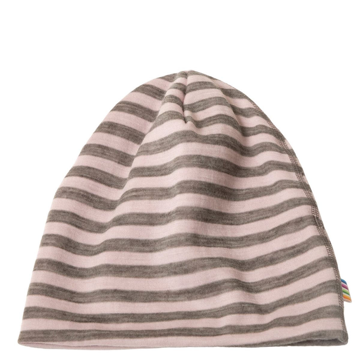 Hat, dobbelt lags - Pink Stripe - 48 CM