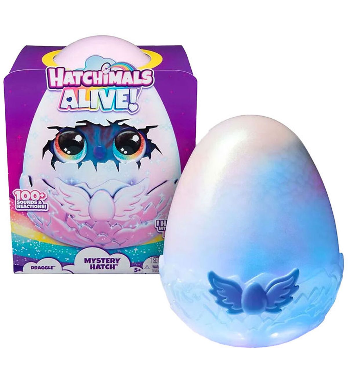 Hatchimals Bamse - Alive Mystery Hatch - Draggle - Assorteret