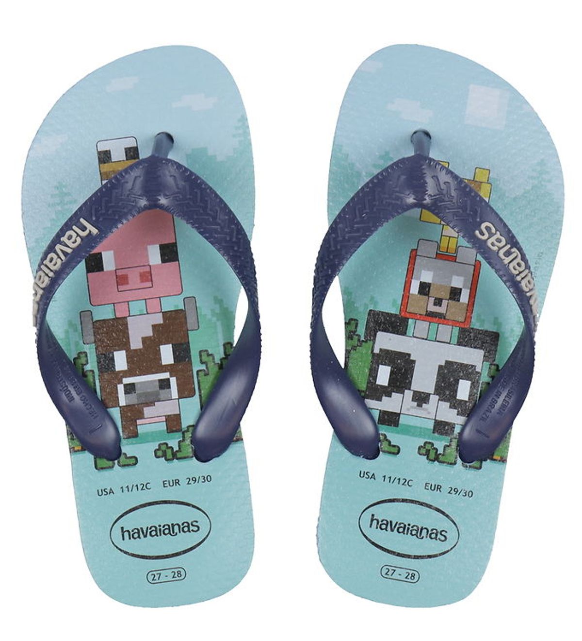 Havaianas Klipklapper - Kids minecraft - Lavender Blue