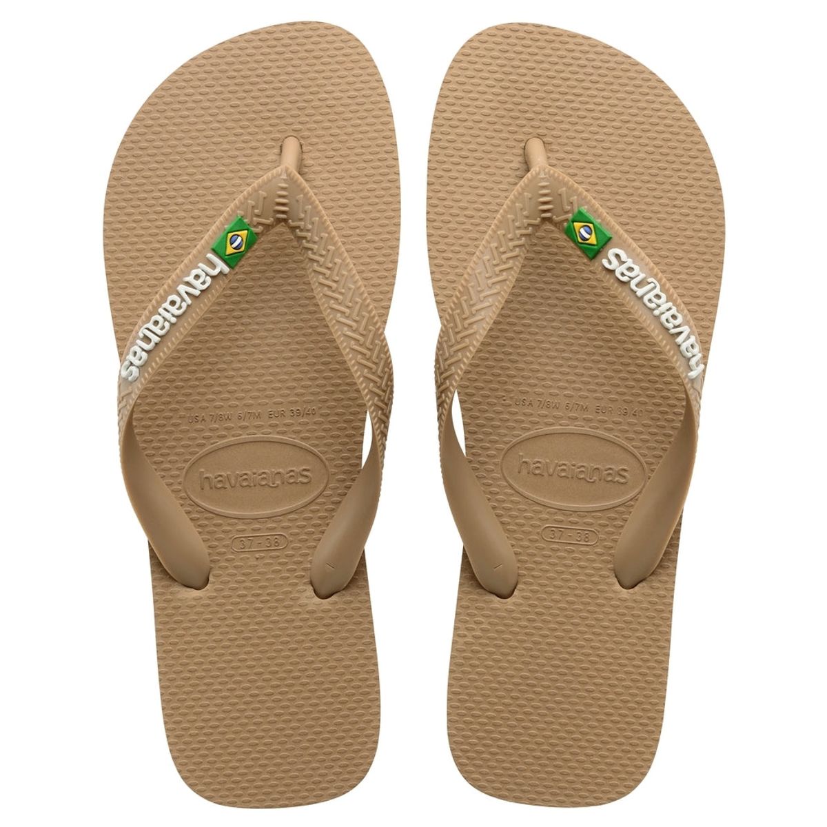 Havaianas Slippers Unisex Brazil Logo 4110850 - Rose Gold3581