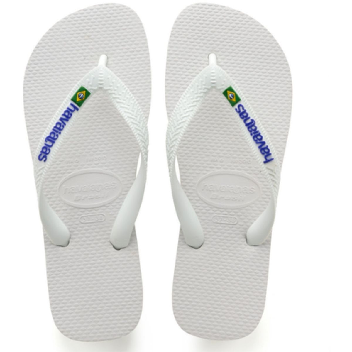 Havaianas Slippers Unisex Brazil Logo 4110850 - White