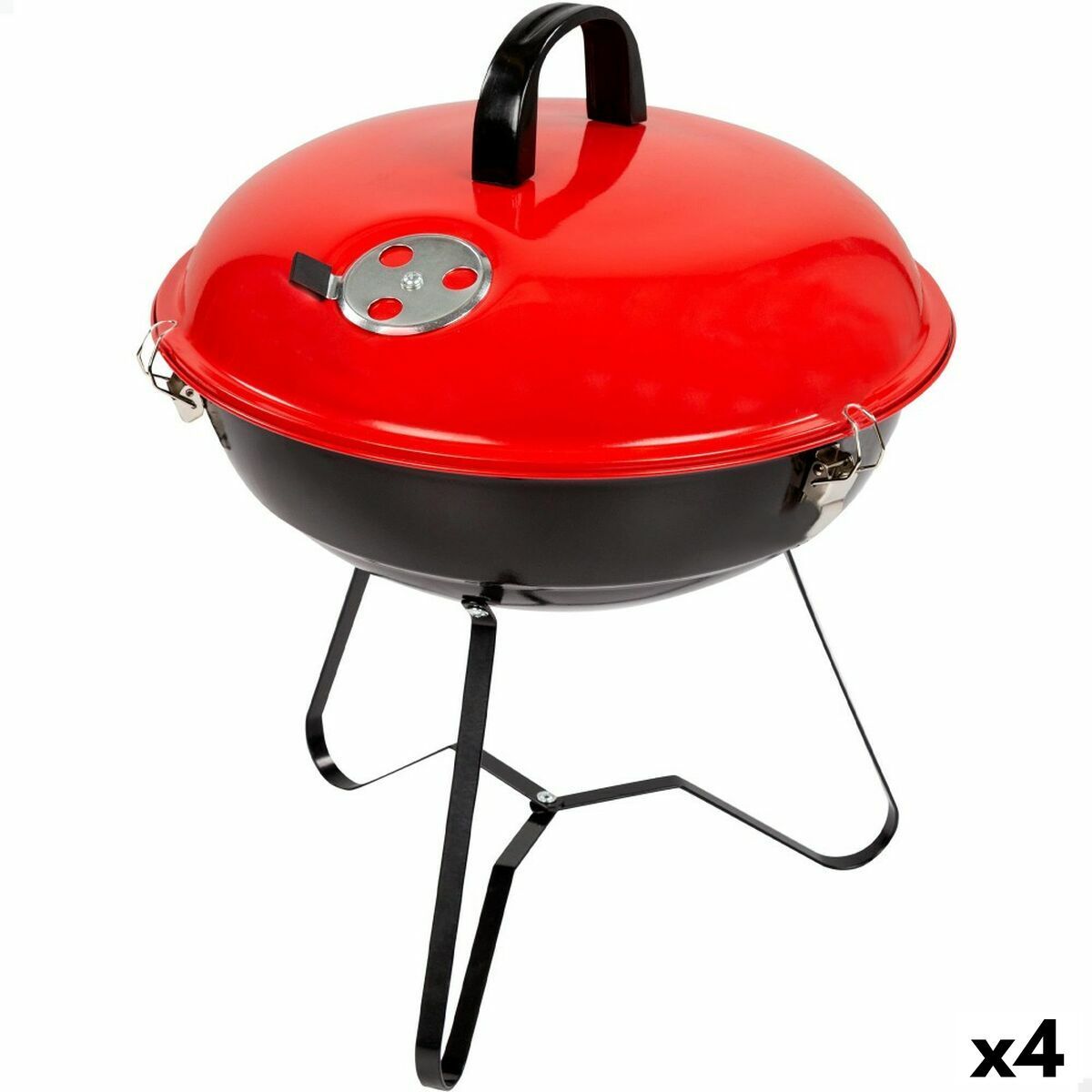 Havegrill Transportabel Aktive Emaljeret metal Ø 36 cm 36 x 44 x 36 cm (4 enheder) Rød