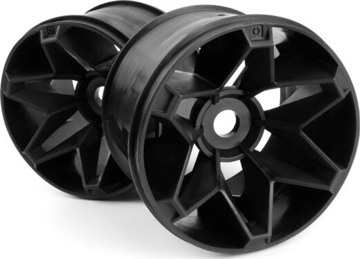 Havok Wheel Black (3.8inx71mm/2pcs) - Hp160147 - Hpi Racing