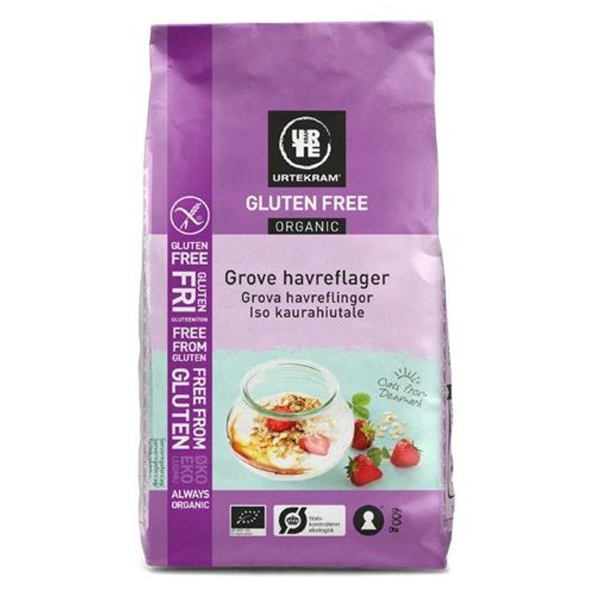 Havreflager grove Glutenfri Ø, 600g.