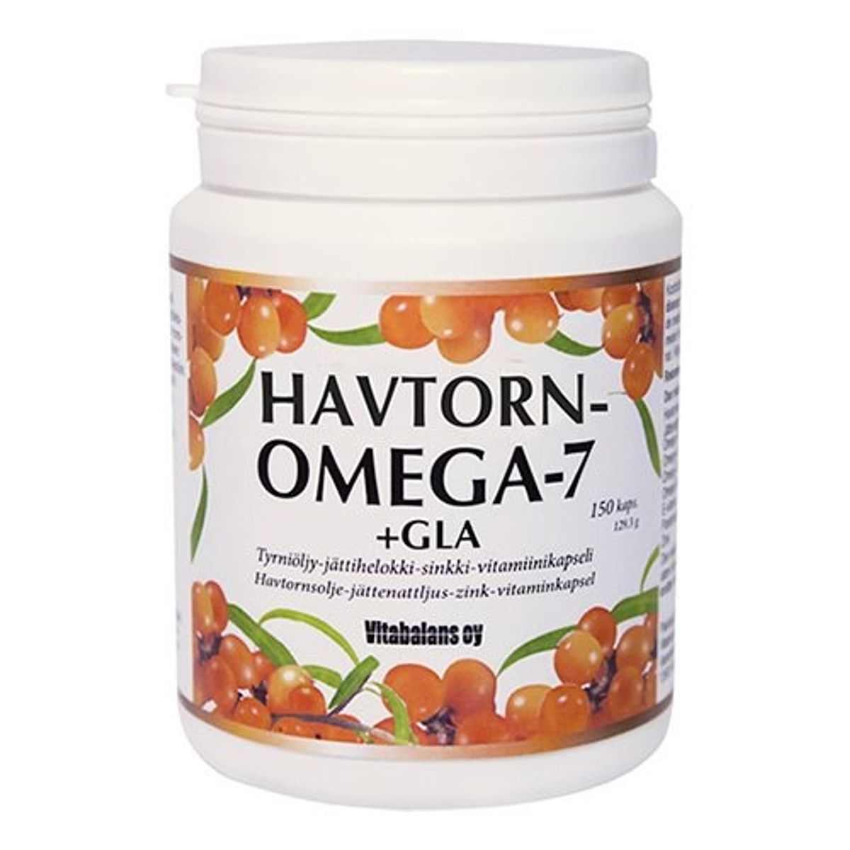 Havtorn Omega 7+GLA, 150 kap / 129,30 g