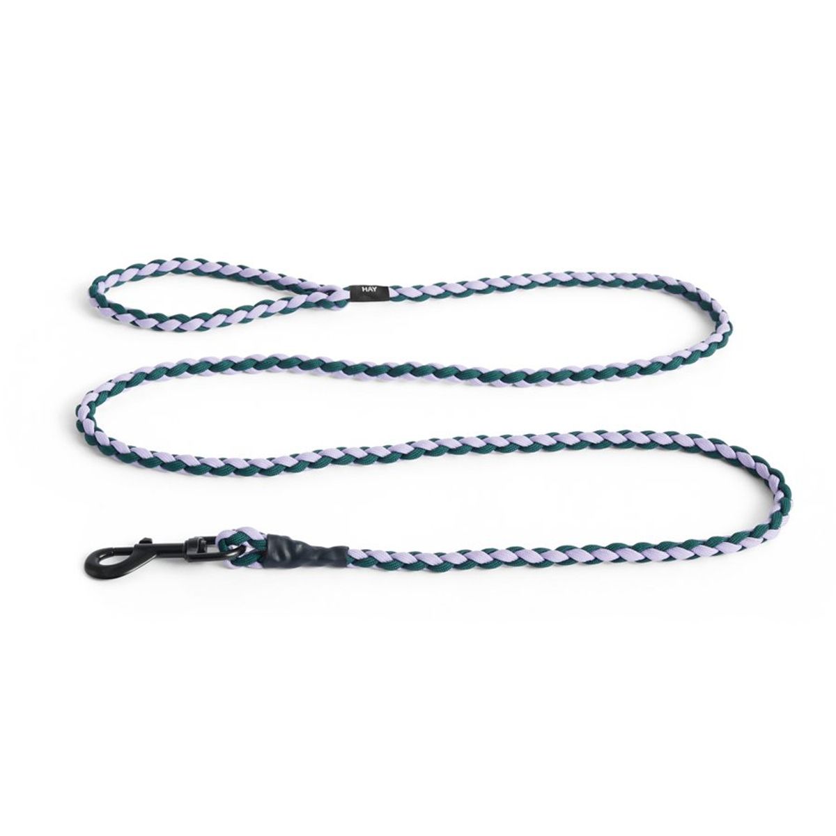 Hay Dogs Leash Braided lavender/green